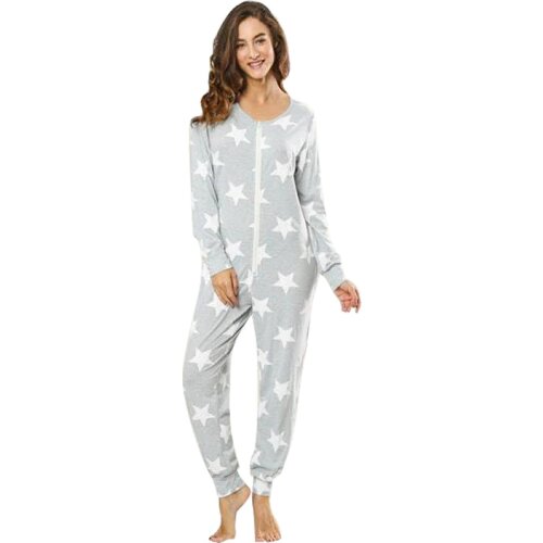 ABDL Diaper Lover Bodysuit Adult Baby ddlg/abdl Ageplay Long Sleeve Onesie Star Printed Jumpsuit