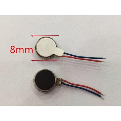 Diameter x thickness 8mm x 3.4mm 3V Coin Vibration Micro Motor Flat 8mm diameter 3.4mm thickness