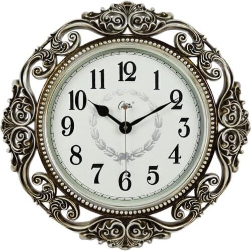 European Large Luxury Wall Clock 3d Silent Living Room Clocks Wall Home Decor Big Garden Wall Watch Home Duvar Saati Gift FZ658