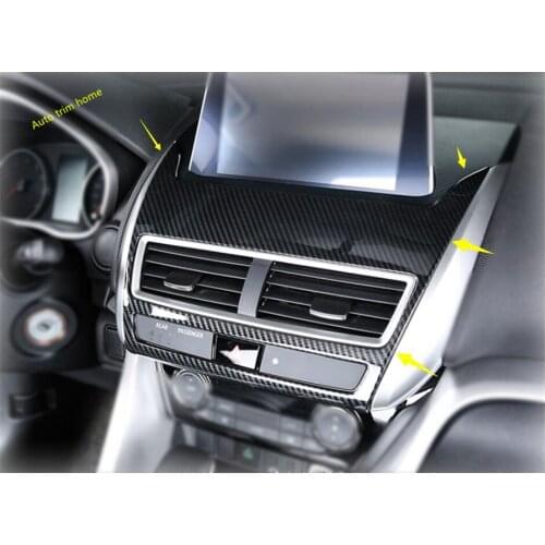 Lapetus Navigation GPS Multimedia Display Screen Frame Cover Trim ABS Fit For Mitsubishi Eclipse Cross 2018 2019 2020 2021