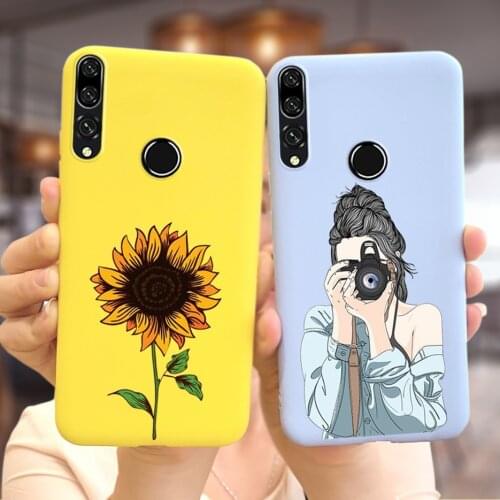 Pretty Girls sunflower Case For Huawei Honor 9X Case Honor9X Premium Soft TPU Back Cover For Huawei Honor 9X STK-LX1 Phone Cases