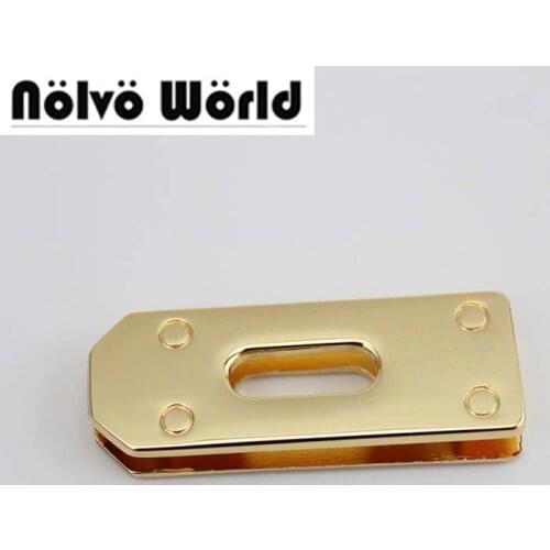 50pcs 45X16mm Gold Nickel Tone grommet for purse bags straps bracelet belt connect metal,alloy eyelets with screws