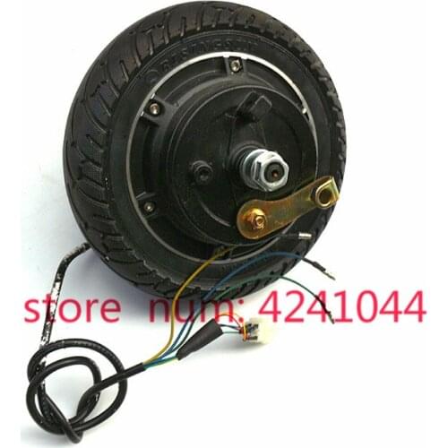 Electric Scooter Hub Wheel Motor 24V 36V 48V DC Brushless Toothless 8" Wheel Motor E-Scooter Wheel Bicycle Motor Wheel