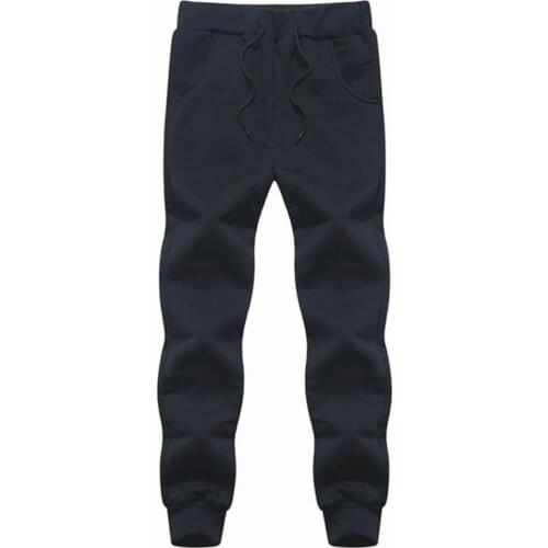 Plus Size Male Pants Oversized Autumn Winter Outdoor Cotton Plush Thicken Solid Color Casual Sweatpants Streetwear 8XL