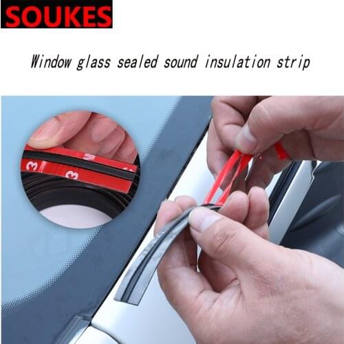 Car Windshield Edges Gap Rubber Sound Seal Strip Sticker For Volkswagen VW Polo Passat B5 B6 CC Golf 4 5 6 7 Touran Tiguan Bora