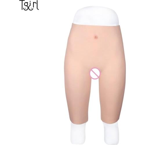 Silicone Panty Private Parts Hair Has Holes Inserted Urinary Pore Half Length