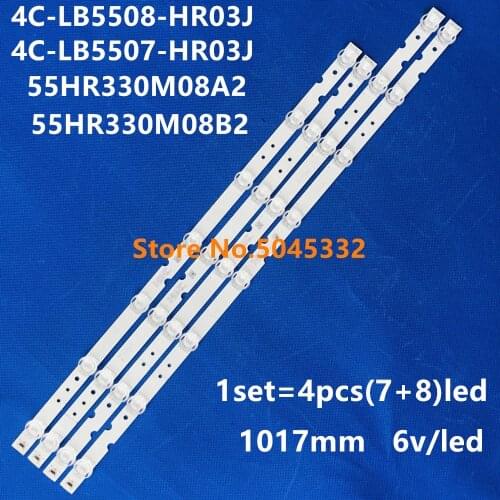 LED Backlight strip 4C-LB5508-HR03J 4C-LB5507-HR03J 55HR330M08A2 V2 55HR330M08B2 For TCL D55A730U D55A620U D55A360 55F6 55L2