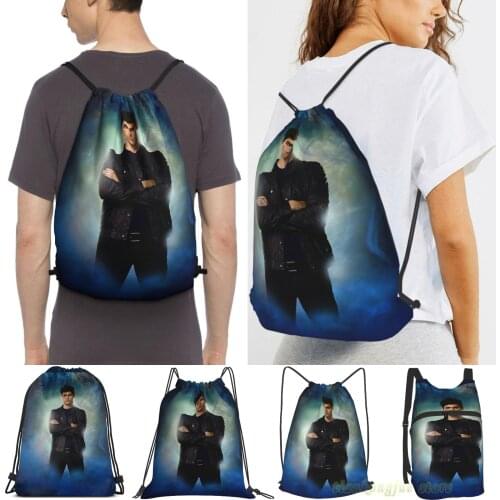 Unisex Drawstring Bags Shadowhunters- Alec Women Drawstring Backpacks Men Outdoor Travel Backpacks Training Fitness Bag