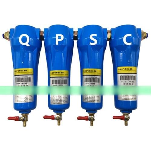 3/4" High quality oil water separator 015 Q P S C Air compressor Accessories Compressed air precision filter Dryer QPSC