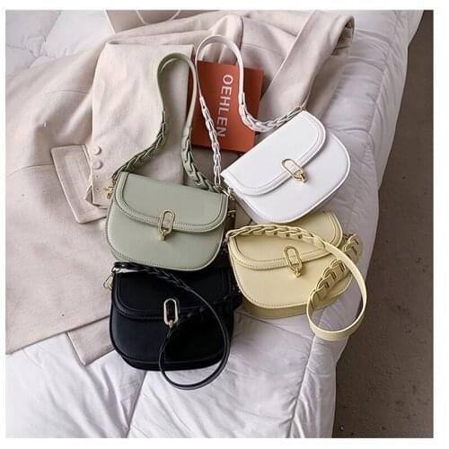 PU Leather Purses and Handbags Luxury Designer Fashion Shoulder Bags for Women 2021 Girls Female New Saddle Bag Shoppers Wallets