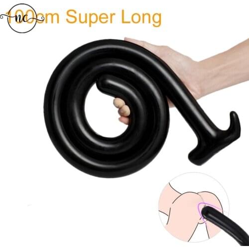 100cm Super Long Anal Plug Sextoys Soft butt plug Erotic bdsm for Male Masturbator Anal Dildo Adults Game Sex Toys for Women