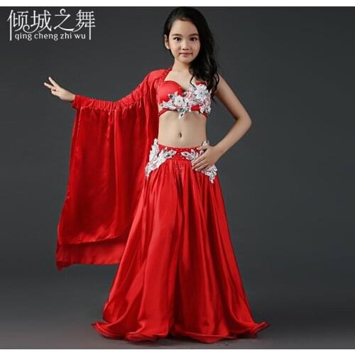 2018 new childrens belly dance performance Posed competition costumes RT015