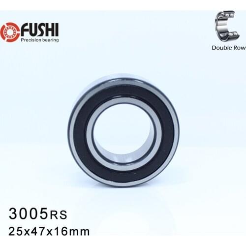 3005-2RS Bearing 25*47*16 mm ( 1 Pc ) 3005 2RS Double Row Sealed 3005 RS Angular Contact Ball Bearings