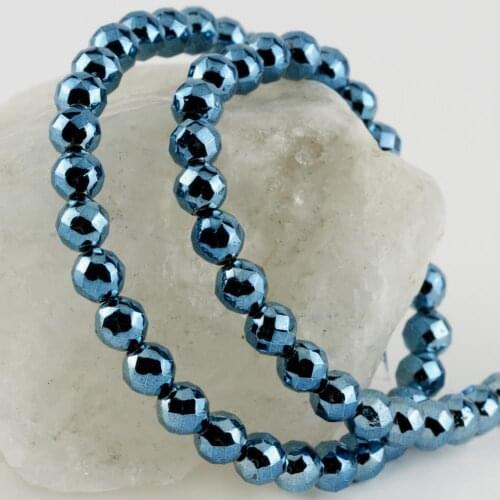8 mm Bevel Hematite Stone