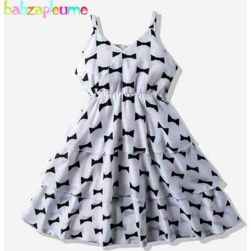 2-6Years 2020 New Kids Summer Outfits Toddler Dresses For Girls Fashion Sleeveless Chiffon Baby Dress Children Clothing 1899-1