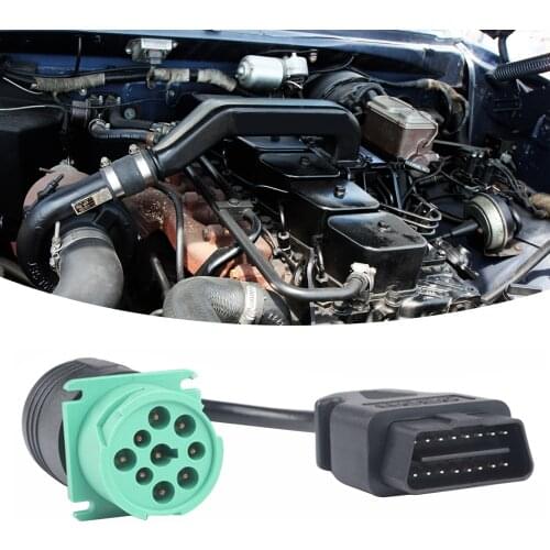 Truck Diagnostic Cable OBDII Cable Diagnostic Scanner Adapter Cable for connection from 9 Pin to 16 Pin interface tool