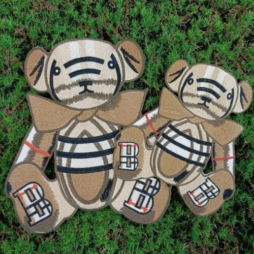 Design large embroidery big bear animal cartoon patches for clothing HE-2659