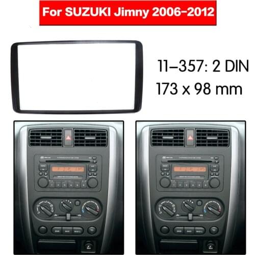 Doble Din Radio Fascia for SUZUKI Jimny Stereo Audio Panel Mount Installation Dash Kit Adjusting Frame Adapter top 11-357