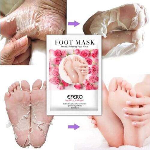 EFERO Exfoliating Peel Foot Mask Baby Pedicure Detox Pads Soft Feet Remove Dead Skin Cuticles Foot Care TSLM1