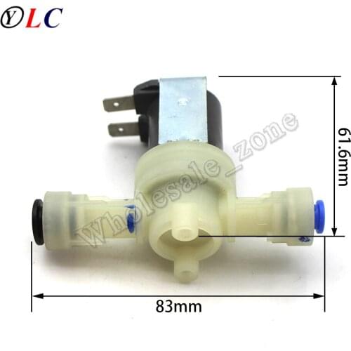 5pcs/lot, NEW Elbi 6mm to 8mm Solenoid Valve DC12V 6W Normally Closed 12V Solenoid Water Valve Water Purifier Electric Valve N/C