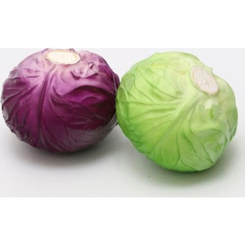 High imitation fake artificial cabbage&plastic fake simulated artificial cabbage vegetable model