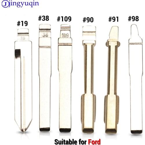 Jingyuqin 10p Car Key Ucut Blade #19 #38 #109 #90 #91 #98 for ford
