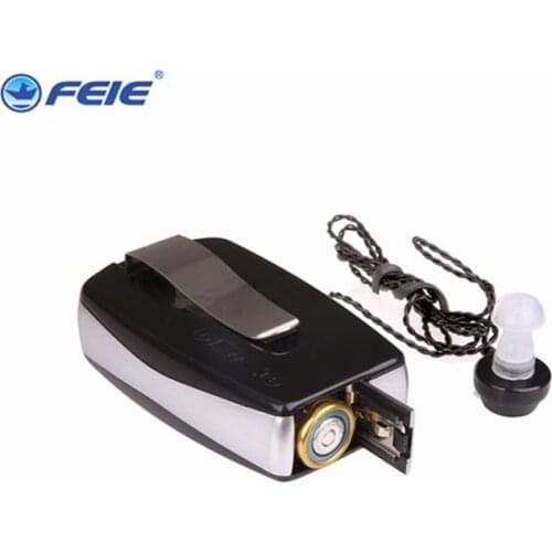 Mini pocket Hearing Amplifier Sound Cassette Pocket High Power Wired Hearing Aid for Severe Profound Deaf S-28 Free Ship