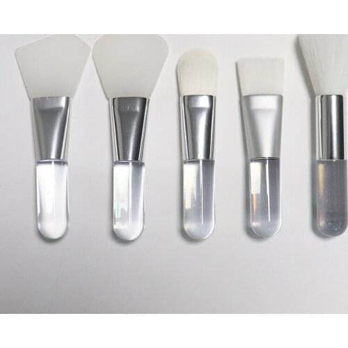 Facial mask brush silicone Professional Facial Mask Stirring Soft Silicone Makeup Brush