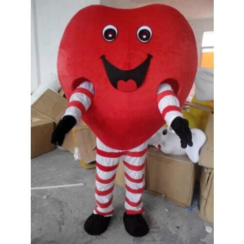 Love-Heart Adult Mascot Costume for festival/Valentines Day free shipping