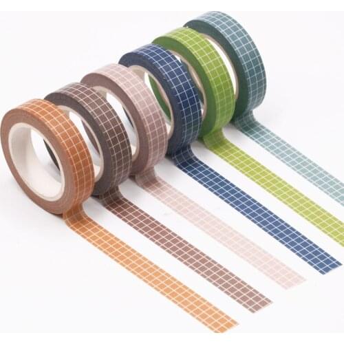 3 pcs/lot Color grid Washi Tape Set Scrapbooking Diy Masking Tape Diary Journal School Supply Stationery