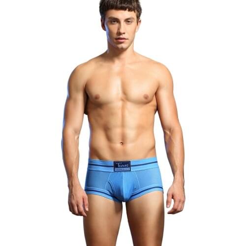New Mens Underwear Boxer Shorts Breathable cotton Trunk Underpants Sexy solid Boxer For Man