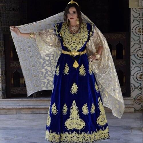 New Algeria Caftan Dress Belts Solid Gold Plating Long Chain Belts for Bridal Arabic Robe Wedding Napoleon Figure Coin Belts