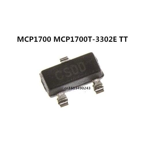 Original new 20pcs/ MCP1700 MCP1700T-3302E TT SOT23 3.3V