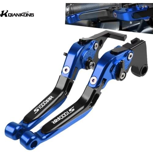 With S1000RR logo Motorcycle Accessories Adjustable Brake Clutch Levers Handle Handbar For BMW S 000RR 2010 2011 2012 2013 2014