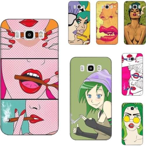 Silicone Phone Covers For LG G5 G6 K10 K40 K8 Q60 K50 Q7 Q6 LG G7 ThinQ V40 V30 V20 V10 2018 Power 2 3Q Stylus Sexy Smoking Girl