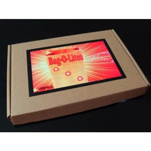 Bag O Lites (Red color,with Finger Light) Magic Tricks Magie Stage Illusion Gimmick Props Paper Bag Appearing Light Magician