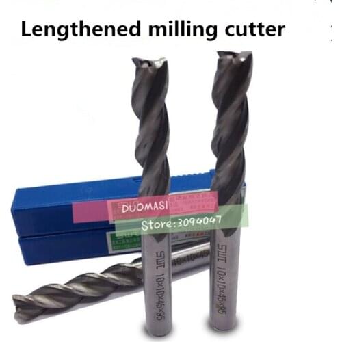 2pcs 9.0~14.0mm 3 Flute HSS & Extended Aluminium End Mill Cutter CNC Bit Milling Machinery tools Cutting tools.3F-9/10/11/12/14