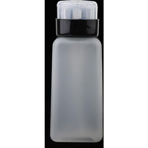 250ml Nail Art Tips Empty Dispenser Nail Remover Pump Bottle Black Pump Head