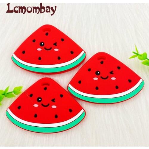 5/10PCS BPA Free Animal Silicone Watermelon Teether Accessories Teething Toys Food Grade Baby Teethers Gift Toy