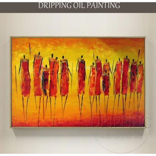 Beautiful Wall Art Hand-painted High Quality Abstract African Oil Painting on Canvas Special Fine Art Africa People Oil Painting