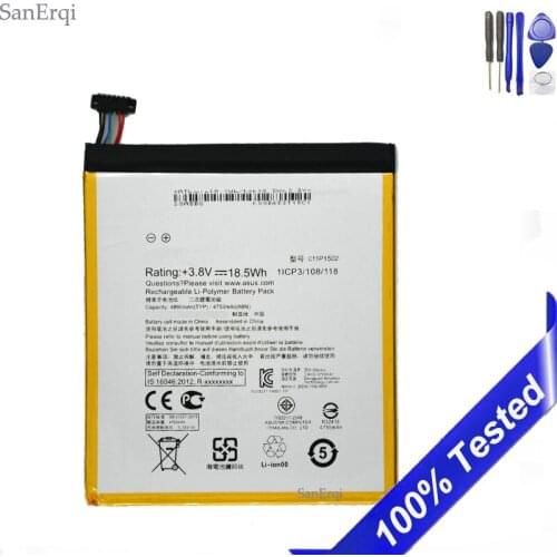 Battery For ASUS C11P1502 Tablet PC Battery For ASUS ZenPad10 Z300C Z300M Z300CG Z300CL P023 P01T 10.1 4890mAh Battery