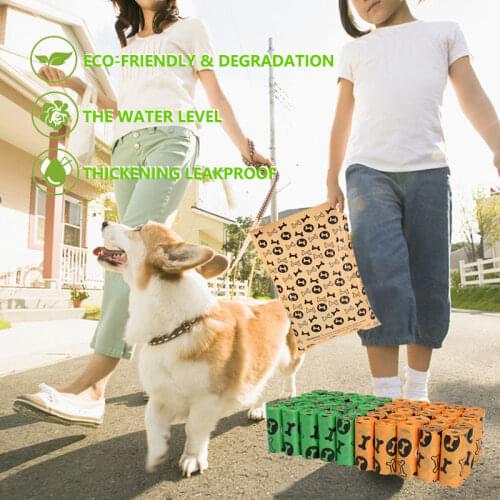Pet Biodegradable Garbage Bags Eco-Friendly Portable Dog Cat Waste Bag Puppy Outdoor Home Clean Refill Poop Bag Pets Supplies
