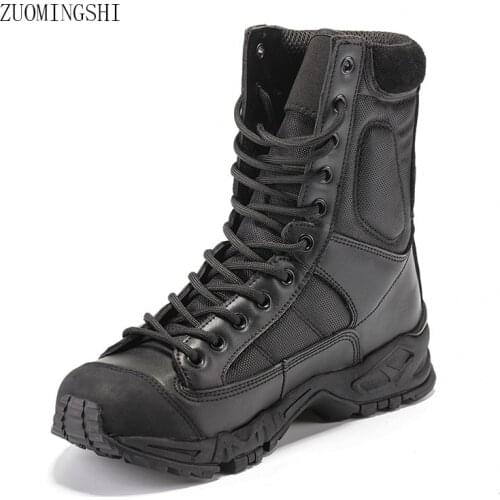 Tactical Boots Military men Winter Boots Combat Hiking Shoes Army black Breathable Wearable with high quality