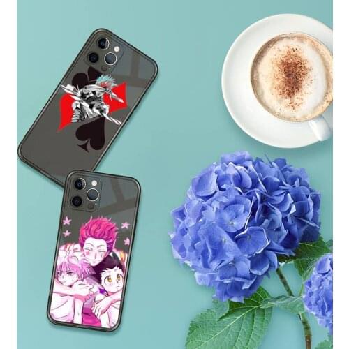 Hunter HXH Anime Hunter X Phone Case For iPhone 13 12 11 8 7 se 2020 pro X XS XR MAX Plus Black Transparent Cover