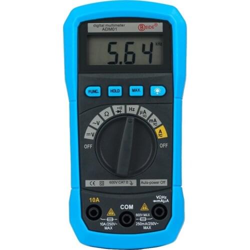 Bside ADM01 Auto Ranging Digital Multimeter DMM DC/AC Voltage Current HZ Meter Diode & Continuity Tester