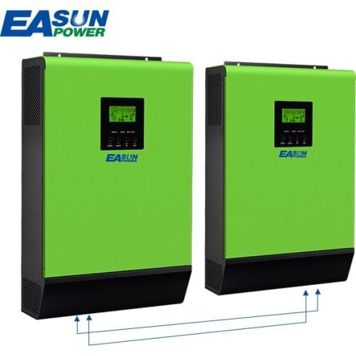 EASUN POWER 110V Grid Tie Inverter Split Phase 120V 110V Solar Inverter 4000W MPPT Inverters 6KVA Pure Sine Wave Hybrid Inverter