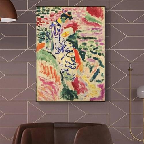 Henri Matisse Abstract Girl Reading Canvas Painting Wall Art Nordic Posters and Prints Wall Pictures for Living Room Decoration