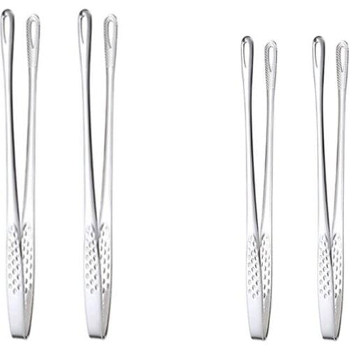 Kitchen Tweezers Tongs Stainless Steel Long Chef Food Clip BBQ Meat Beef Food Tong Kitchen Utensils Bar