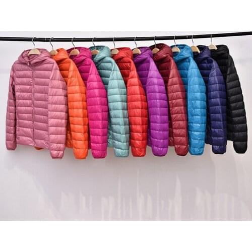 2020 New Brand 90% White Duck Down Jacket Women Autumn Winter Warm Coat Lady Ultralight Duck Down Jacket Female Windproof Parka