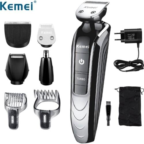KM1832 5 in 1 hair cutting maquina de cortar o cabelo hair clipper electric shave beard trimmer men styling tool shaving machine